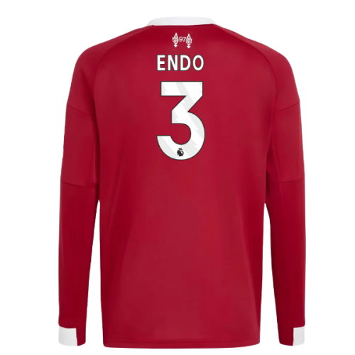 2025-2026 Liverpool Long Sleeve Home Shirt (Kids) (Endo 3)