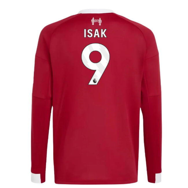 2025-2026 Liverpool Long Sleeve Home Shirt (Kids) (Isak 9)