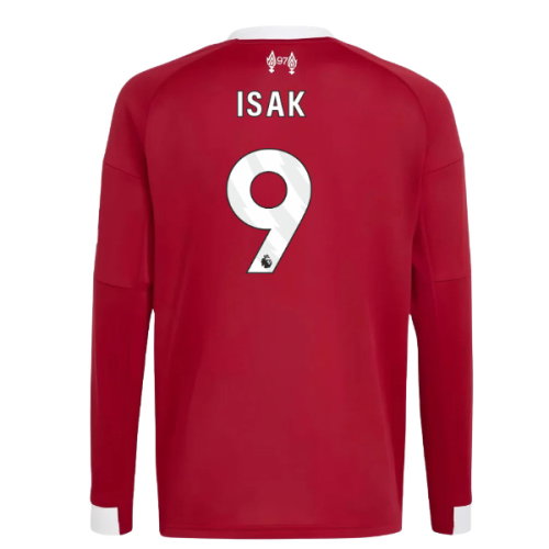 2025-2026 Liverpool Long Sleeve Home Shirt (Kids) (Isak 9)