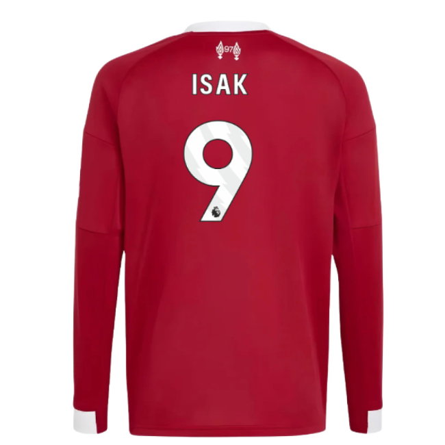 2025-2026 Liverpool Long Sleeve Home Shirt (Kids) (Isak 9)