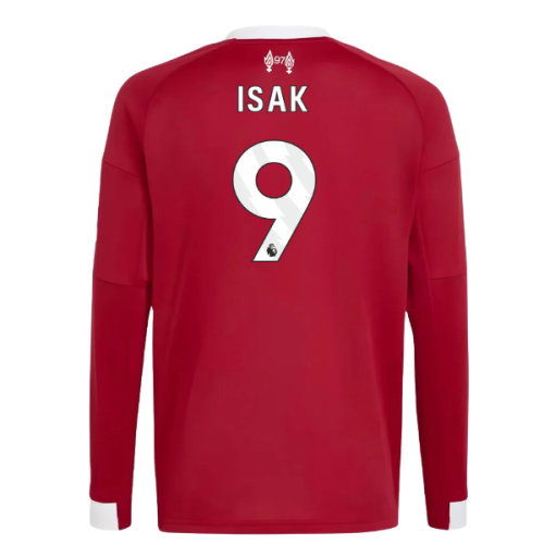2025-2026 Liverpool Long Sleeve Home Shirt (Kids) (Isak 9)