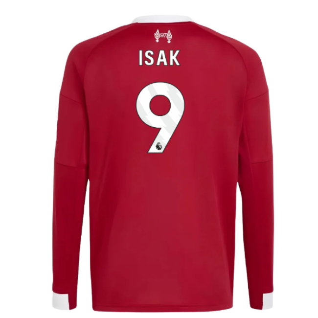 2025-2026 Liverpool Long Sleeve Home Shirt (Kids) (Isak 9)
