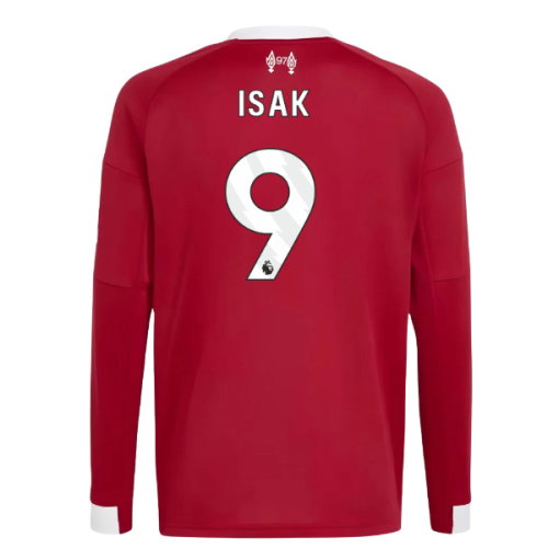 2025-2026 Liverpool Long Sleeve Home Shirt (Kids) (Isak 9)