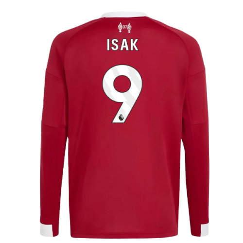 2025-2026 Liverpool Long Sleeve Home Shirt (Kids) (Isak 9)