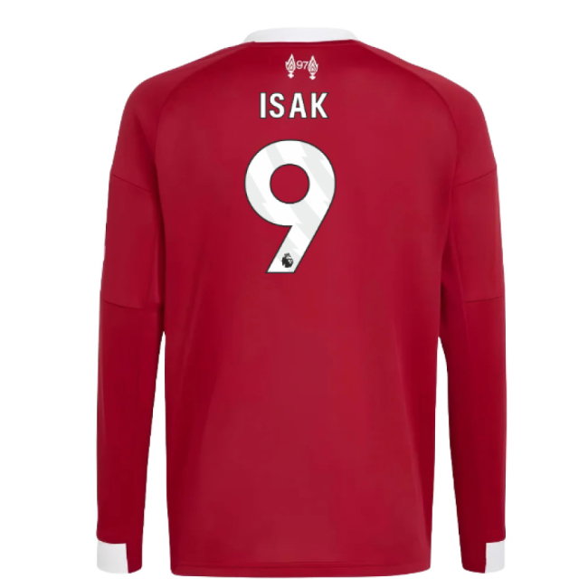 2025-2026 Liverpool Long Sleeve Home Shirt (Kids) (Isak 9)