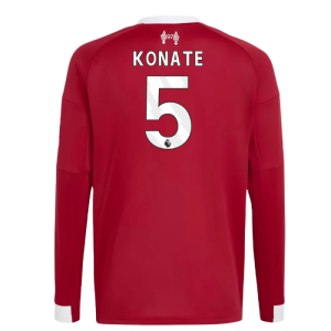 2025-2026 Liverpool Long Sleeve Home Shirt (Kids) (Konate 5)