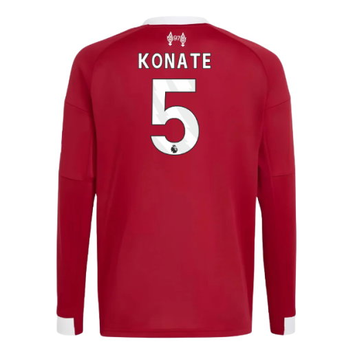 2025-2026 Liverpool Long Sleeve Home Shirt (Kids) (Konate 5)