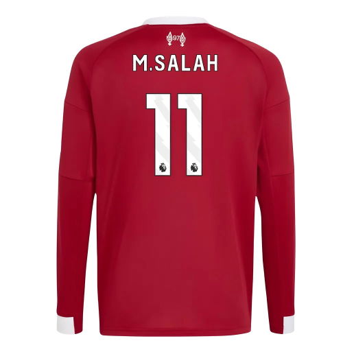 2025-2026 Liverpool Long Sleeve Home Shirt (Kids) (M.Salah 11)