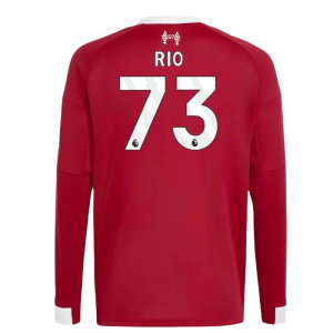 2025-2026 Liverpool Long Sleeve Home Shirt (Kids) (Rio 73)