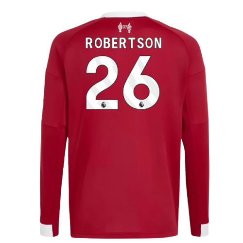 2025-2026 Liverpool Long Sleeve Home Shirt (Kids) (Robertson 26)