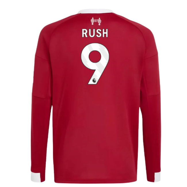 2025-2026 Liverpool Long Sleeve Home Shirt (Kids) (Rush 9)