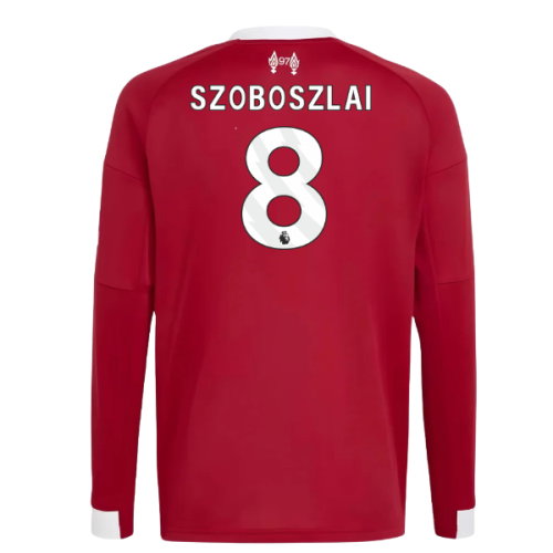 2025-2026 Liverpool Long Sleeve Home Shirt (Kids) (Szoboszlai 8) 2025-2026 Liverpool Long Sleeve Home Shirt (Kids) (Szoboszlai 8)