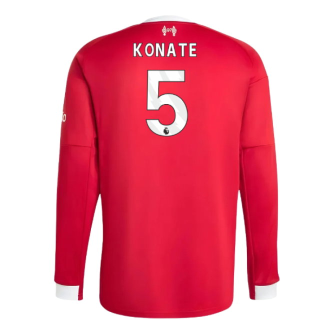 2025-2026 Liverpool Long Sleeve Home Shirt (Konate 5)