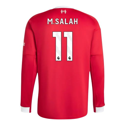 2025-2026 Liverpool Long Sleeve Home Shirt (M.Salah 11)