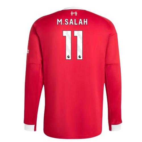 2025-2026 Liverpool Long Sleeve Home Shirt (M.Salah 11)
