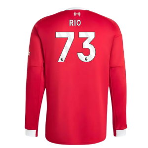 2025-2026 Liverpool Long Sleeve Home Shirt (Rio 73)
