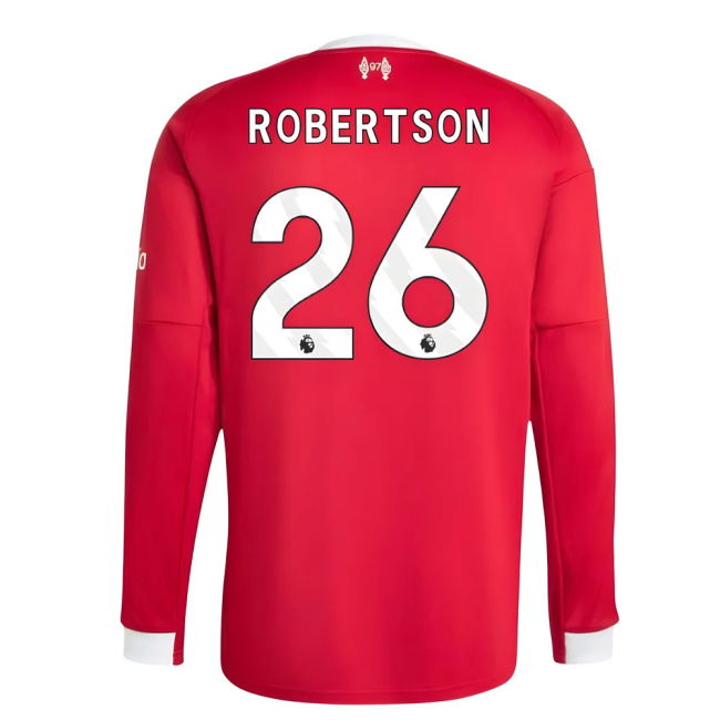 2025-2026 Liverpool Long Sleeve Home Shirt (Robertson 26)