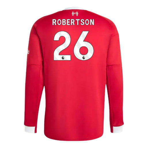 2025-2026 Liverpool Long Sleeve Home Shirt (Robertson 26)