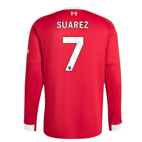 2025-2026 Liverpool Long Sleeve Home Shirt (Suarez 7)