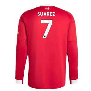 2025-2026 Liverpool Long Sleeve Home Shirt (Suarez 7)