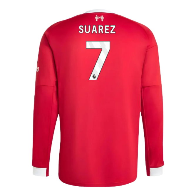 2025-2026 Liverpool Long Sleeve Home Shirt (Suarez 7)