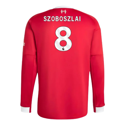 2025-2026 Liverpool Long Sleeve Home Shirt (Szoboszlai 8)