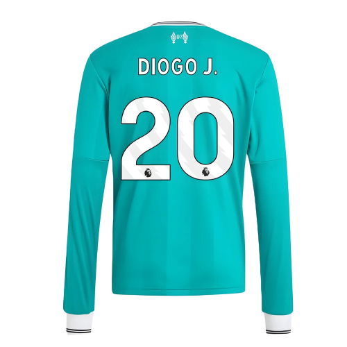 2025-2026 Liverpool Long Sleeve Third Shirt (Kids) (Diogo J. 20)
