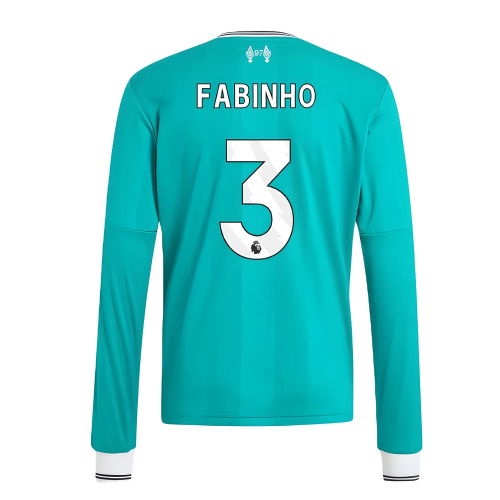 2025-2026 Liverpool Long Sleeve Third Shirt (Kids) (Fabinho 3)