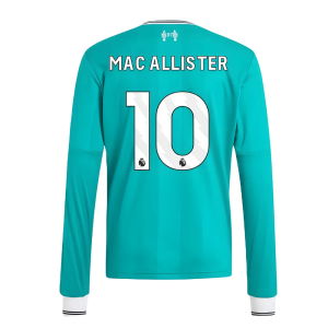 2025-2026 Liverpool Long Sleeve Third Shirt (Kids) (Mac Allister 10)