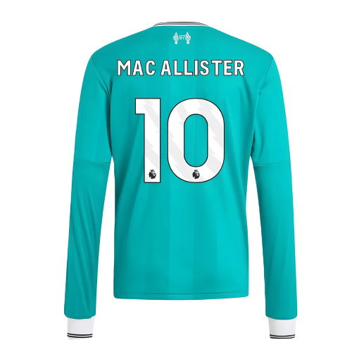 2025-2026 Liverpool Long Sleeve Third Shirt (Kids) (Mac Allister 10)