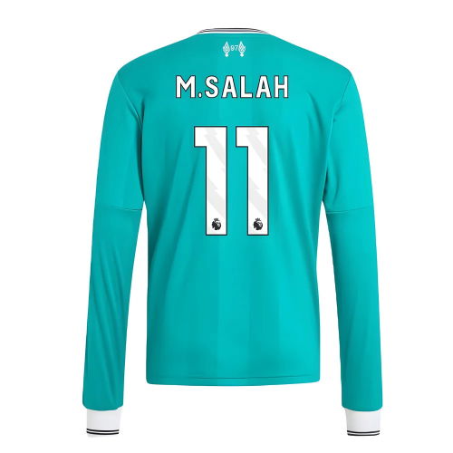 2025-2026 Liverpool Long Sleeve Third Shirt (Kids) (M.Salah 11)