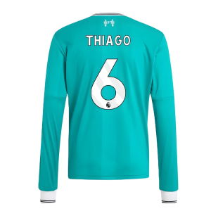 2025-2026 Liverpool Long Sleeve Third Shirt (Kids) (Thiago 6)