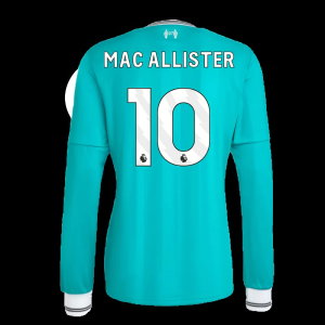 2025-2026 Liverpool Long Sleeve Third Shirt (Mac Allister 10)