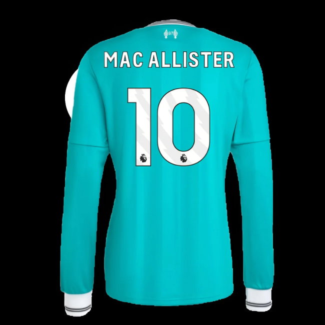 2025-2026 Liverpool Long Sleeve Third Shirt (Mac Allister 10)