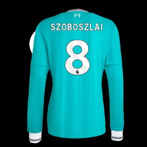 2025-2026 Liverpool Long Sleeve Third Shirt (Szoboszlai 8)