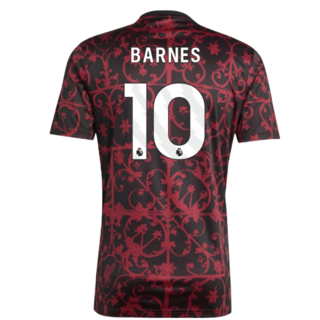 2025-2026 Liverpool Pre-Match Shirt (Black) (Barnes 10)