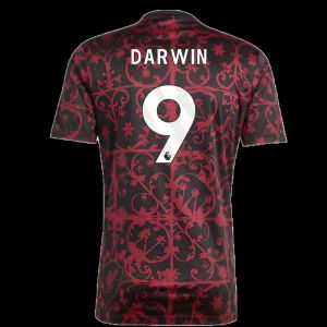 2025-2026 Liverpool Pre-Match Shirt (Black) (Darwin 9)