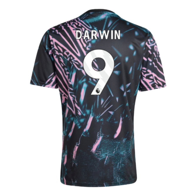 2025-2026 Liverpool Pre Match Shirt (Black) (Darwin 9)