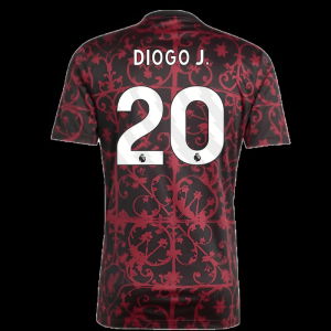 2025-2026 Liverpool Pre-Match Shirt (Black) (Diogo J. 20)