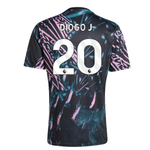 2025-2026 Liverpool Pre Match Shirt (Black) (Diogo J. 20)