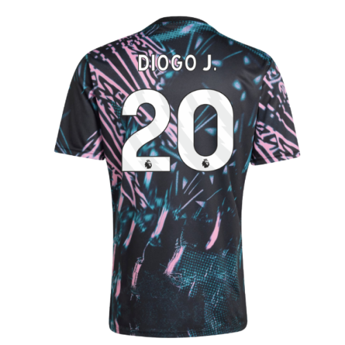 2025-2026 Liverpool Pre Match Shirt (Black) (Diogo J. 20)