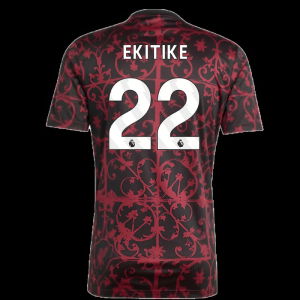 2025-2026 Liverpool Pre-Match Shirt (Black) (Ekitike 22)