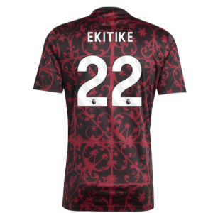 2025-2026 Liverpool Pre-Match Shirt (Black) (Ekitike 22)