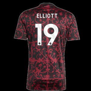 2025-2026 Liverpool Pre-Match Shirt (Black) (Elliott 19)