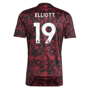 2025-2026 Liverpool Pre-Match Shirt (Black) (Elliott 19)
