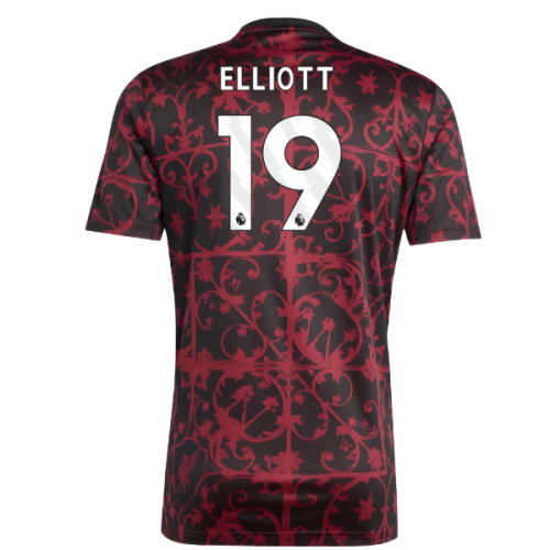 2025-2026 Liverpool Pre-Match Shirt (Black) (Elliott 19)