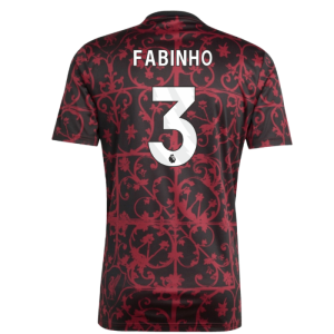 2025-2026 Liverpool Pre-Match Shirt (Black) (Fabinho 3)
