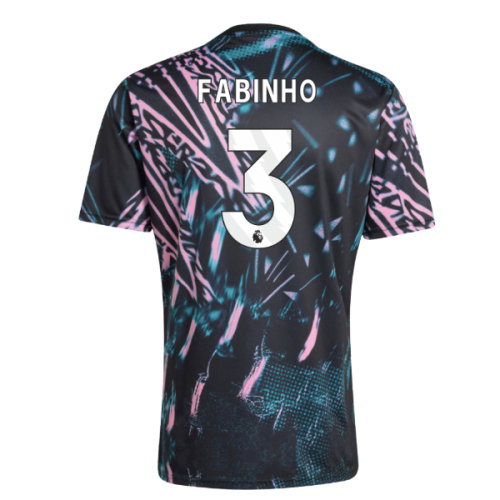 2025-2026 Liverpool Pre Match Shirt (Black) (Fabinho 3)