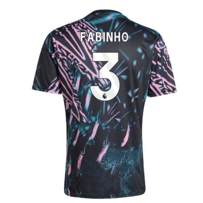 2025-2026 Liverpool Pre Match Shirt (Black) (Fabinho 3)