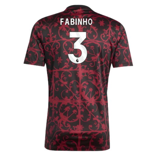 2025-2026 Liverpool Pre-Match Shirt (Black) (Fabinho 3)